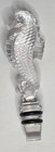 Waterford Crystal Seahorse Wine Stopper Clear Glass Barware Vintage