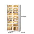9-tier Foldable Shoe Rack Organizer For Closet 36pairs Shoes Storage Box New-