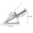 6 12pcs Hunting Archery Broadheads 100 Grain 3 Blade Compound Bow Arrowhead Tip