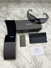 Prada Sunglasses Black Symbole Logo Wrap Pr A14s