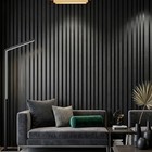 Black Stripe Marble Wall Decals 2mm Thick Self-adhesive Vinyl Wall Panels