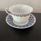 Richard Ginori Blue Tassel Teacup   Saucer Gian-batista Vannozzi Designer Italy