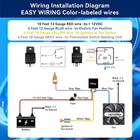 Faststorm 12v 60 Amp Electric Fan Relay Kit With 185 175 Thermostat Control