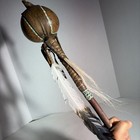 Native American Dancing Gourd Head Rattle Feather Horse Hair