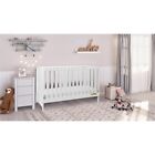 Afg Baby Furniture Mila Ii 3-in-1 Solid Wood Convertible Crib In White