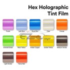 12  Hex Holographic Gloss Headlight Taillight Tint Film Fog Honeycomb Protective