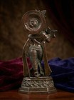 Brass Krishna Statue Playing Flute Hindu God Idol Murti Homedecor Vastu Art Gift