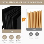 Photo Album - Adhesive 80 Black Pages  Large Scrapbook Wedding Guest Book For   