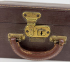 Vintage Luce Travel Luggage Makeup Train Case 13  X 10  Burgundy 1950s