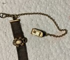 Antique Victorian Vest Clip Pocket Watch Fob Chain Yellow Gold Filled
