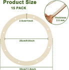 15pcs 12 Inch Wooden Wreath Form  2 5mm Thickness Wood Wreath Rings For Crafting