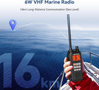 Rm15 Marine Radio 6w  Ip68 Floating Vhf Radio Handheld  Dual-way Noise Reduction