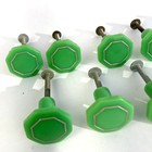 Vintage Lot 13 Bakelite Green Octagon Knobs 1-1 4  Art Deco Drawer Pulls