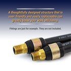 3 8  Od X 50  Air Line Hose Plus Quick Repair Swivel Kit