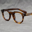 Retro Square Acetate Eyeglasses Black Glasses Vintage Tortoise Frames Women Men