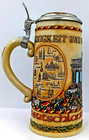 Vintage German Beer Stein Mug Einigkeit Und Recht Und Freiheit Unification Lid