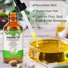  us Seller  Organic Unrefined Golden Jojoba Oil Cold Pressed 100  Pure   Natural