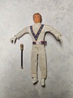 Vintage Evel Knievel 1973 Figure  Swagger Stick  Stunt Cycle And White Launcher