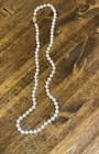 5mm Knotted Pearl Necklace 14k Gold Filigree Clasp-18 5 -luscious Strand Vtg