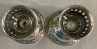 Pair Of Vintage Empire Sterling Silver Weighted Candle Holders