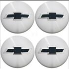 4 Chvy Silverado   Tahoe 1500 Black Bowtie Machined Wheel Center Caps 2014-2020 