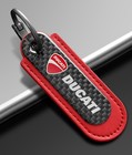 Premium Ducati Carbon Fiber Keychain Motorcycle Luxury Key Ring Gift