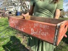 Dodger Cola Wood Crate  Rare Soda Pop Bottle Wooden Box Old