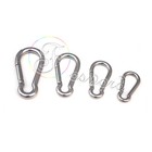 Spring Ring Bag Strap Buckle Carabiner Key Chain Snap Clip Hook Stainless Steel