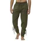 Men Medieval Pants Reenactment Viking Pants Renaissance Lace Up Bandage Trousers