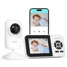 Video Baby Monitor With Camera   Audio  Wifi Night Vision  2 8  Lcd  1200ft Rang