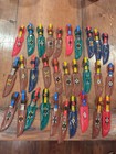 Vtg Lot Of 30  1970s Souvenir Toy Knives W sheath Hong Kong Various Colors  3 5 