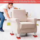 Heavy Duty Furniture Lifter Moving Tool Set 360 Rotation Sliders Up To 220lb