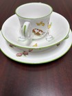 Tiffany   Co Tiffany Farm Baby China Set Bowl Plate Cup  Fine Bone