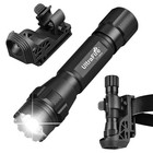 1000 Lumen Tactical Flashlight With Holster - Bright Led For Duty Belt  Police U