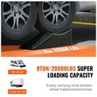 Uimoso Car Plastic Tandem Wheel Ramp For Rvs And Motorhomes  20000 Lbs Capacity