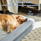 Orthopedic Dog Bed Waterproof Memory Foam Washable Bolster Sides Large Pet Bed