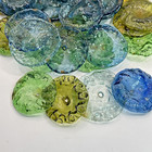 Lot Of 100 Antique Mix Color Hand-blown Rosettes Crystal Chandelier Lamp Part 2 