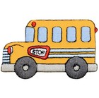 School Bus Applique Patch Students   Driver Embroidered Educational Badge 2-3 8 
