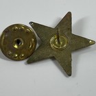 Vintage Gold Star Lapel Pin Unisex Small Textured Five Point Hat Tie Tack