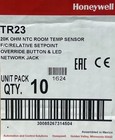 Honeywell   Tr23 20k Temp Wall  W  Setpt lonjack override    10 Pack    Honeywell