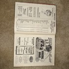 Chicago Stags 1946-47 Program Unscored Score Card Baa Nba Very Nice Condition