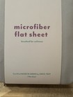 Pillowfort Lightweight Gray Solid Flat Microfiber Sheet Separates Twin Size 