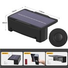 1-8pk Led Solar Power Fence Lights Deck Door Wall Stair Step Outdoor Garden Lamp