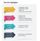 2 5 Ton Mrcool Central Air Conditioner Heat Pump 30 000 Btu Ducted Ac Split Ac