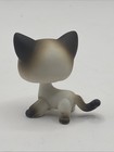 Authentic Littlest Pet Shop   5 Siamese Shorthair Brown White Blue Eye Cat Lps