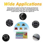 Auto Car Blade Fuses Assortment Kit     50pcs Low Profile Mini    