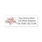 60 Christmas Return Address Labels Personalized 3 4  X 2 1 4  Merry Christmas