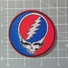 The Grateful Dead Patch Steal Your Face  Rock Music Embroidered Iron On 2 75 
