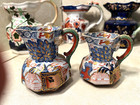 7 Rare Antique 19thc English Mason s   Davenport Cream Jugs   Pitchers