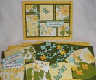 Stampin Up  Card Kit Floral Delight Postage Collage Butterfly Flowers Happy Dsp